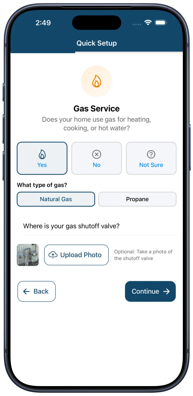 Documenting the gas service